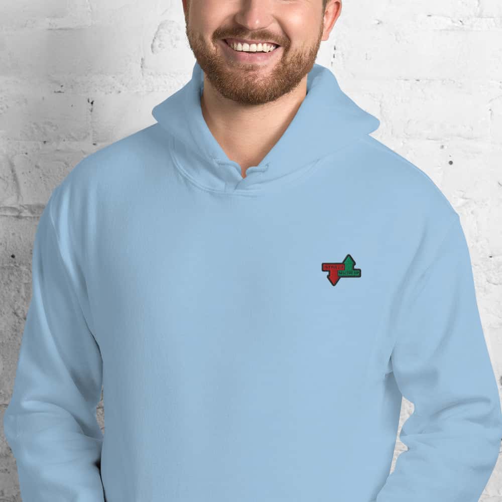 Felpa Ricamata Unisex – Morbida con Cappuccio e Tasca Frontale – Stile Streetwear – Buy The Dip Sell the tip
