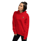 Felpa Ricamata Unisex – Morbida con Cappuccio e Tasca Frontale – Stile Streetwear – Canarino Giallo Blu
