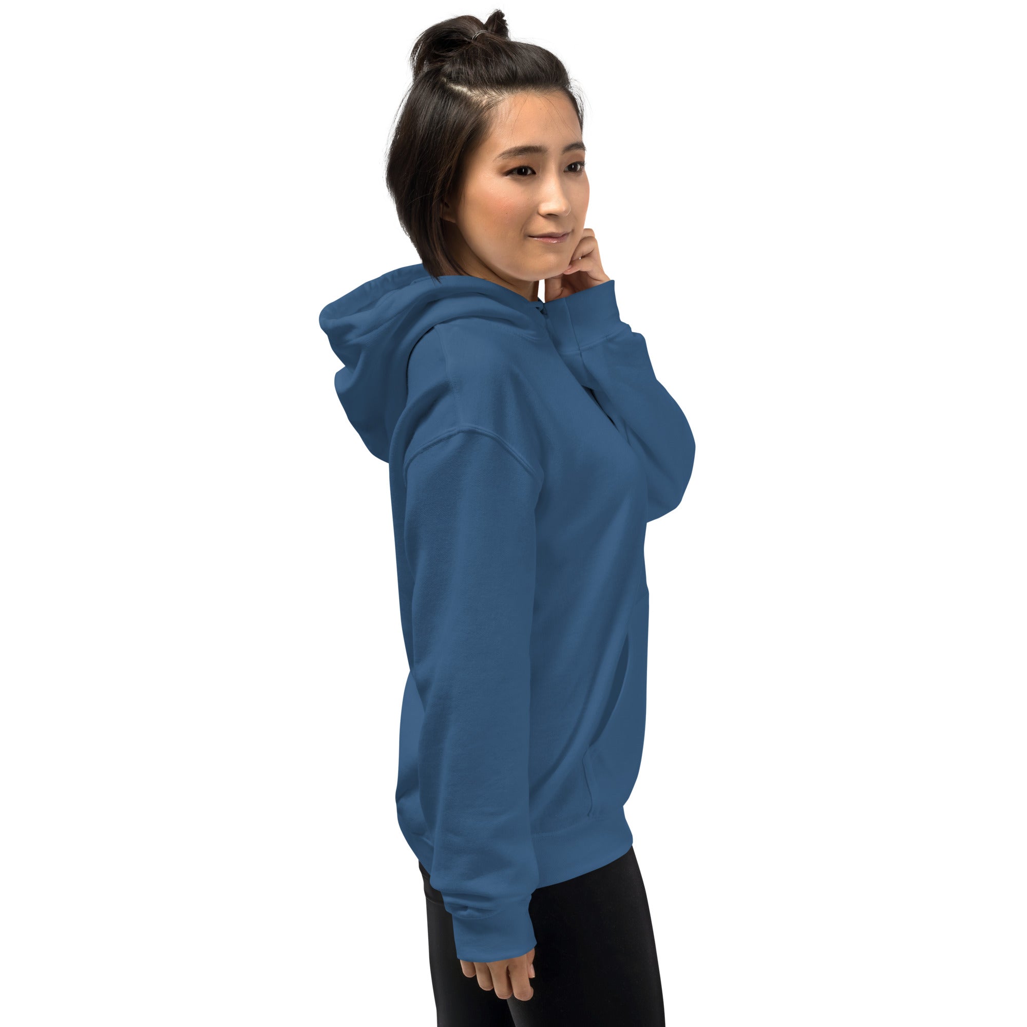 Felpa Ricamata Unisex – Morbida con Cappuccio e Tasca Frontale – Stile Streetwear – Canarino Giallo Blu