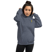 Felpa Ricamata Unisex – Morbida con Cappuccio e Tasca Frontale – Stile Streetwear – Canarino Giallo Blu