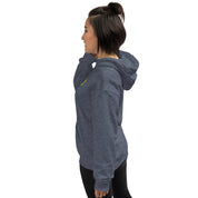 Felpa Ricamata Unisex – Morbida con Cappuccio e Tasca Frontale – Stile Streetwear – Canarino Giallo Blu