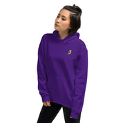 Felpa Ricamata Unisex – Morbida con Cappuccio e Tasca Frontale – Stile Streetwear – Canarino Giallo Blu