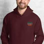 Felpa Ricamata Unisex – Morbida con Cappuccio e Tasca Frontale – Stile Streetwear – Cashflow Secret Wealth White
