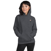 Felpa Ricamata Unisex – Morbida con Cappuccio e Tasca Frontale – Stile Streetwear – Ciliegio