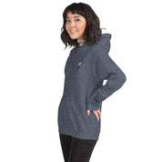 Felpa Ricamata Unisex – Morbida con Cappuccio e Tasca Frontale – Stile Streetwear – Ciliegio