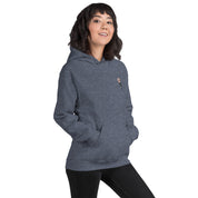 Felpa Ricamata Unisex – Morbida con Cappuccio e Tasca Frontale – Stile Streetwear – Ciliegio