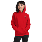 Felpa Ricamata Unisex – Morbida con Cappuccio e Tasca Frontale – Stile Streetwear – Ciliegio