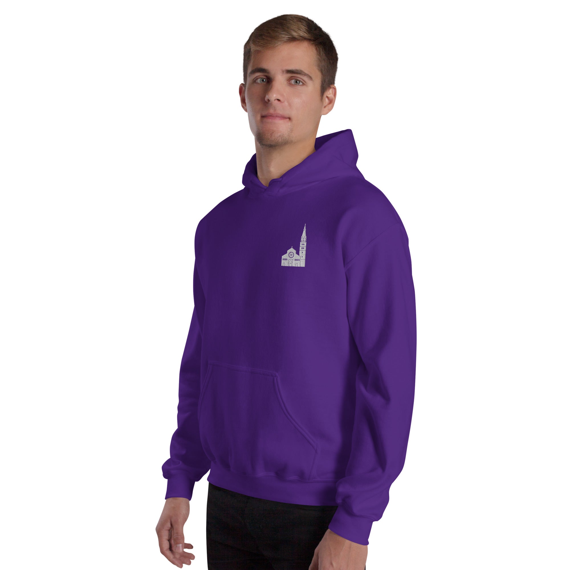 Felpa Ricamata Unisex – Morbida con Cappuccio e Tasca Frontale – Stile Streetwear – Ghirlandina Modena