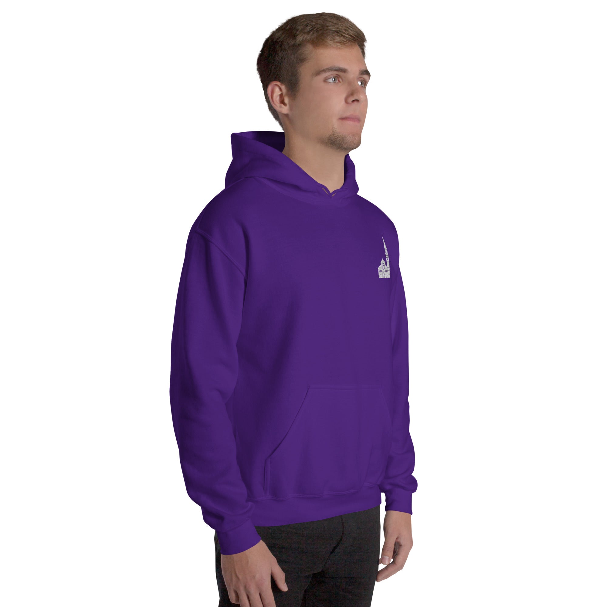 Felpa Ricamata Unisex – Morbida con Cappuccio e Tasca Frontale – Stile Streetwear – Ghirlandina Modena