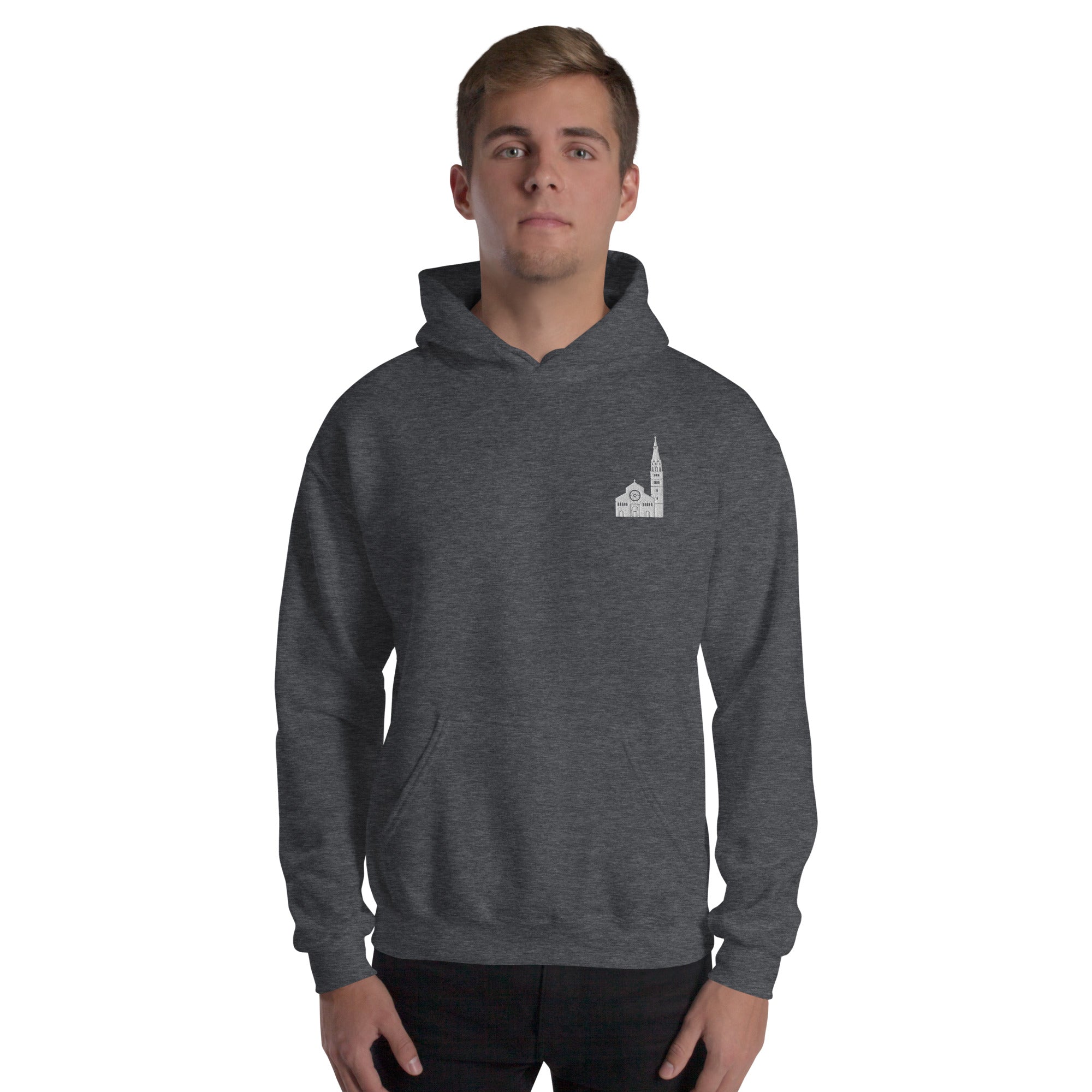 Felpa Ricamata Unisex – Morbida con Cappuccio e Tasca Frontale – Stile Streetwear – Ghirlandina Modena