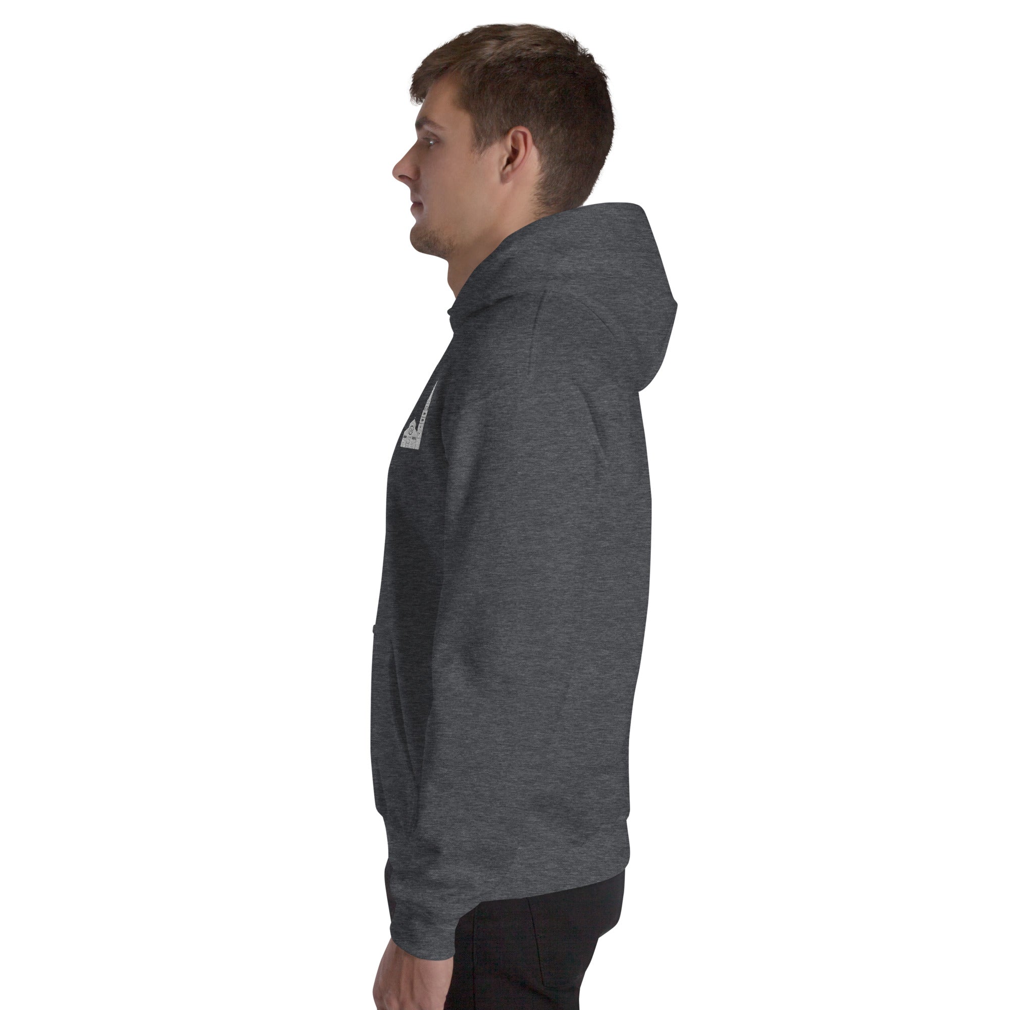 Felpa Ricamata Unisex – Morbida con Cappuccio e Tasca Frontale – Stile Streetwear – Ghirlandina Modena