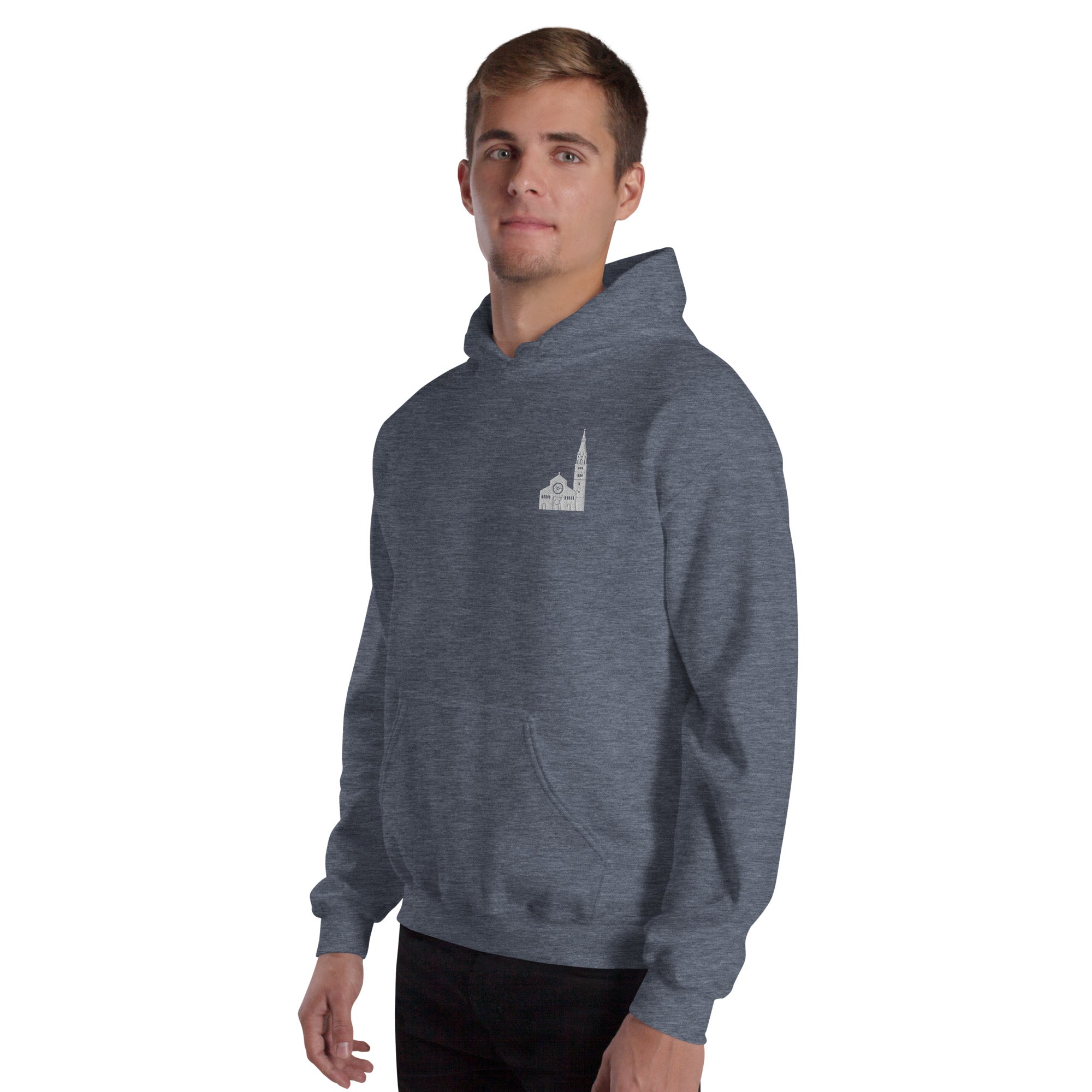 Felpa Ricamata Unisex – Morbida con Cappuccio e Tasca Frontale – Stile Streetwear – Ghirlandina Modena