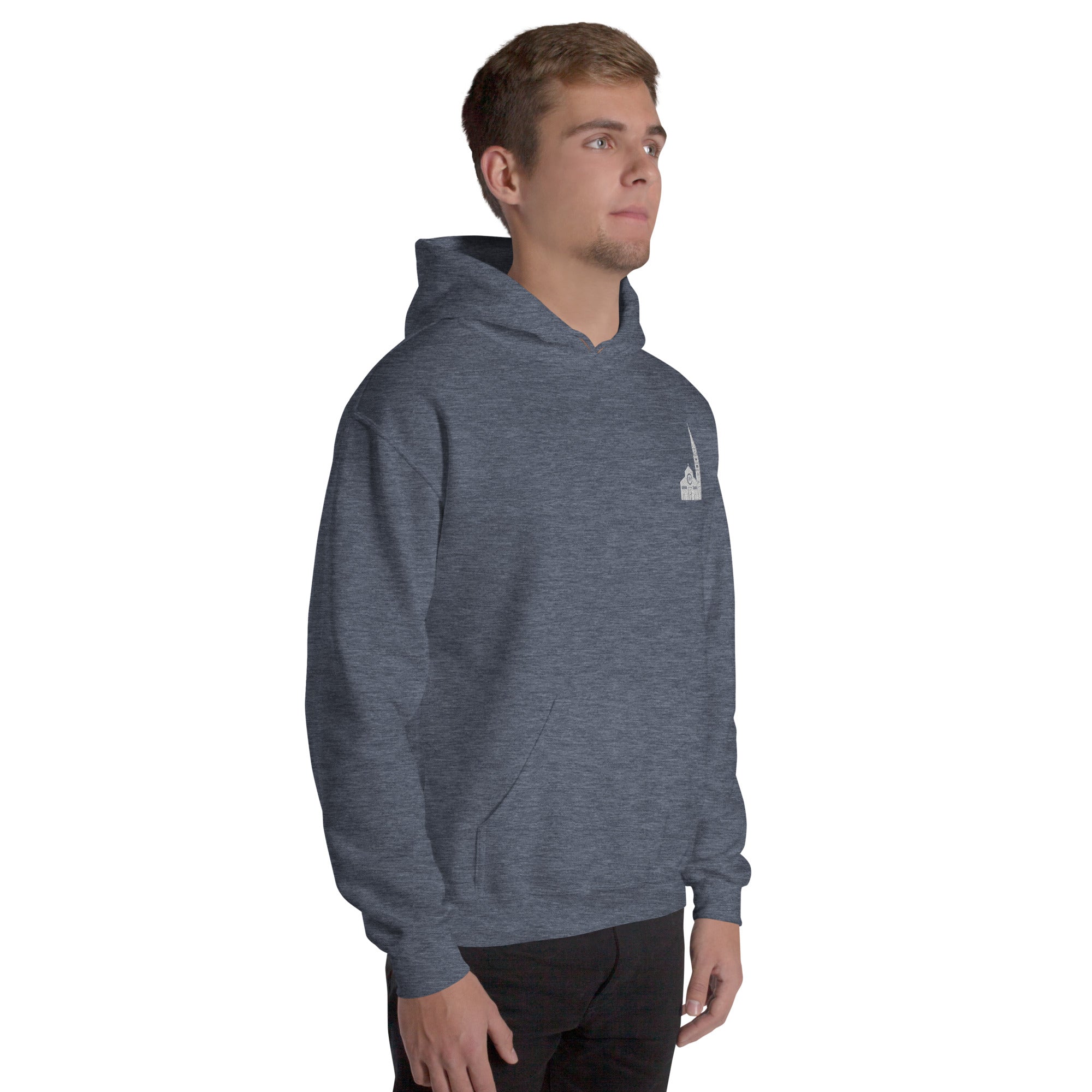 Felpa Ricamata Unisex – Morbida con Cappuccio e Tasca Frontale – Stile Streetwear – Ghirlandina Modena