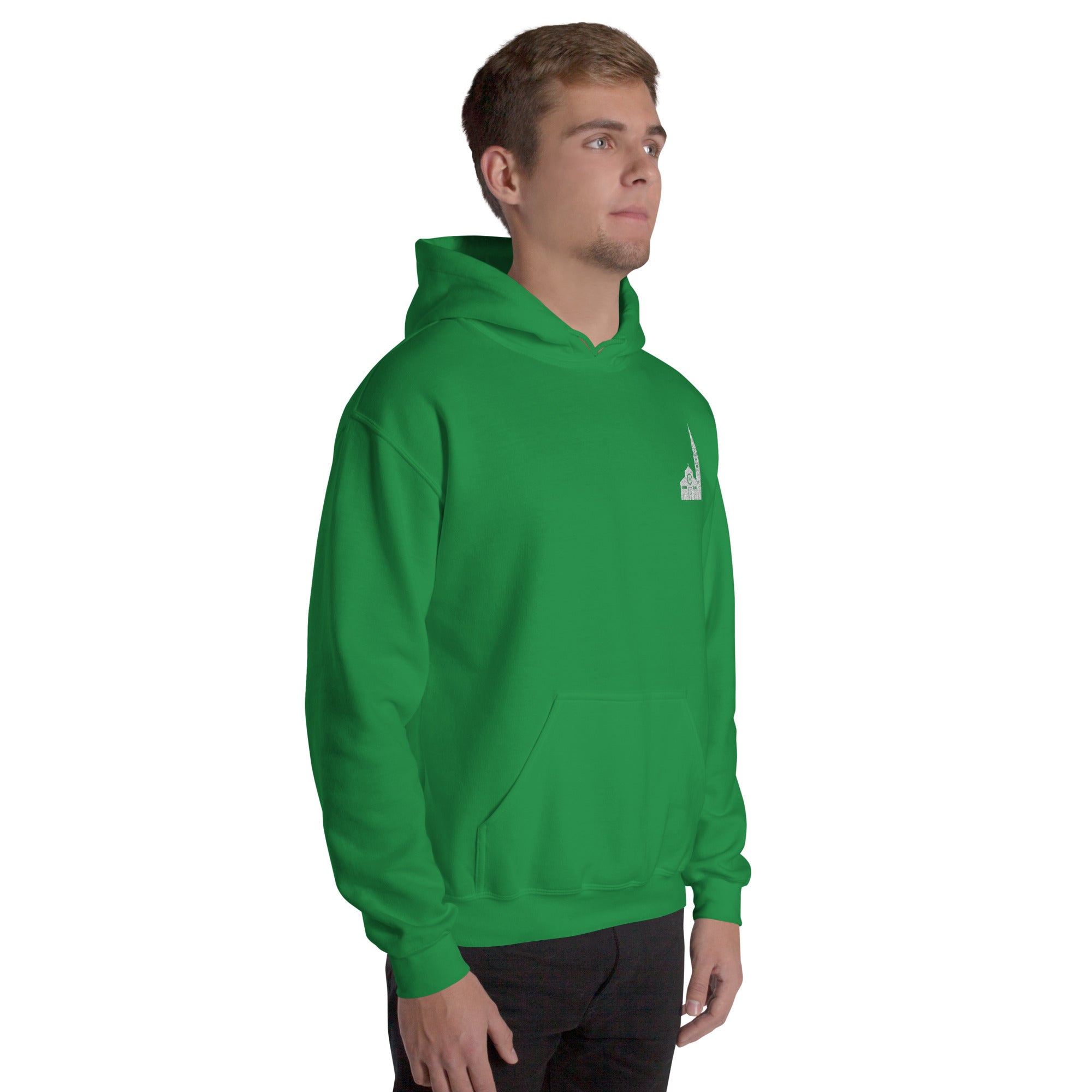 Felpa Ricamata Unisex – Morbida con Cappuccio e Tasca Frontale – Stile Streetwear – Ghirlandina Modena