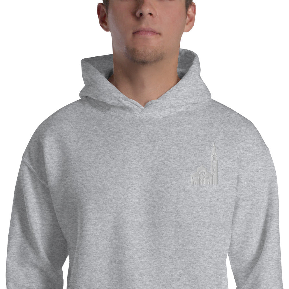 Felpa Ricamata Unisex – Morbida con Cappuccio e Tasca Frontale – Stile Streetwear – Ghirlandina Modena