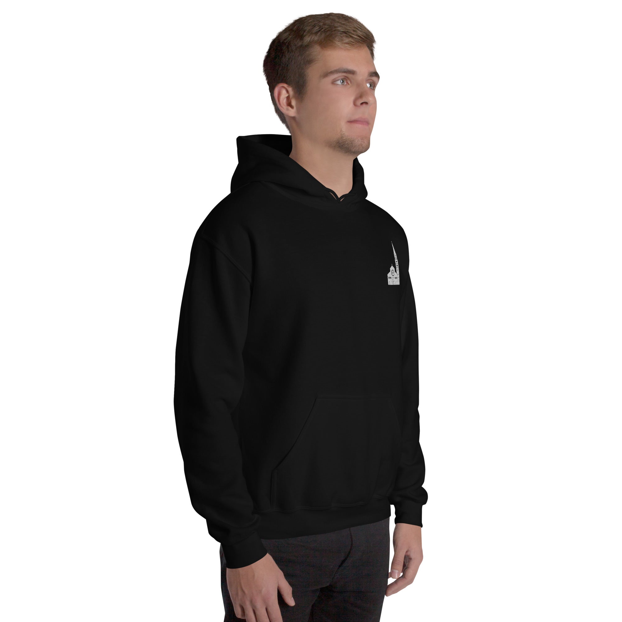 Felpa Ricamata Unisex – Morbida con Cappuccio e Tasca Frontale – Stile Streetwear – Ghirlandina Modena