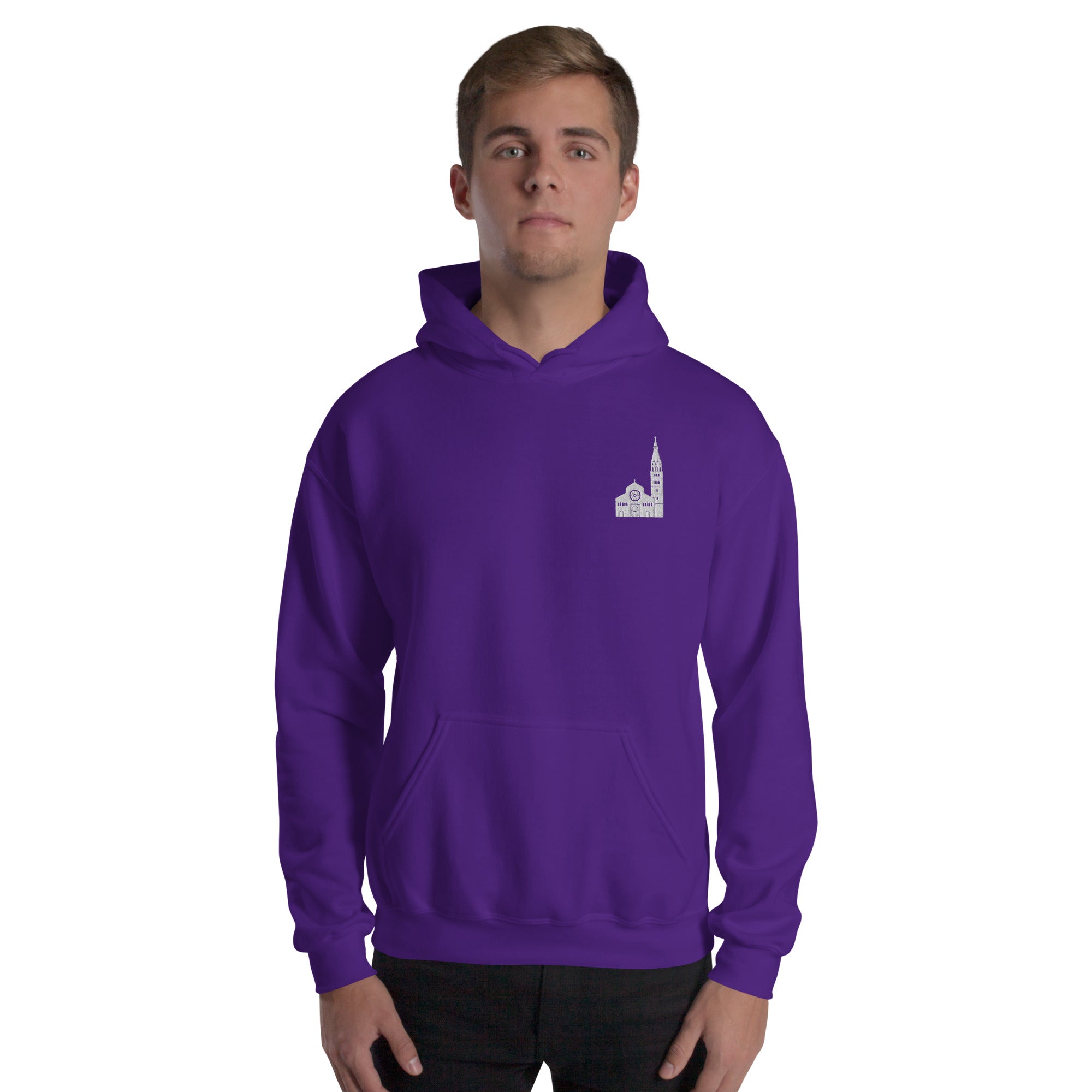 Felpa Ricamata Unisex – Morbida con Cappuccio e Tasca Frontale – Stile Streetwear – Ghirlandina Modena