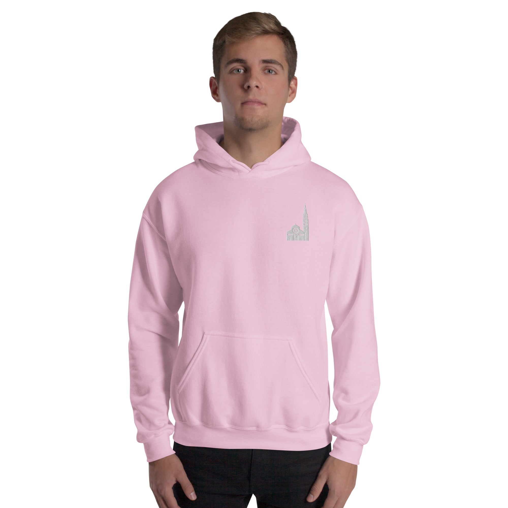 Felpa Ricamata Unisex – Morbida con Cappuccio e Tasca Frontale – Stile Streetwear – Ghirlandina Modena