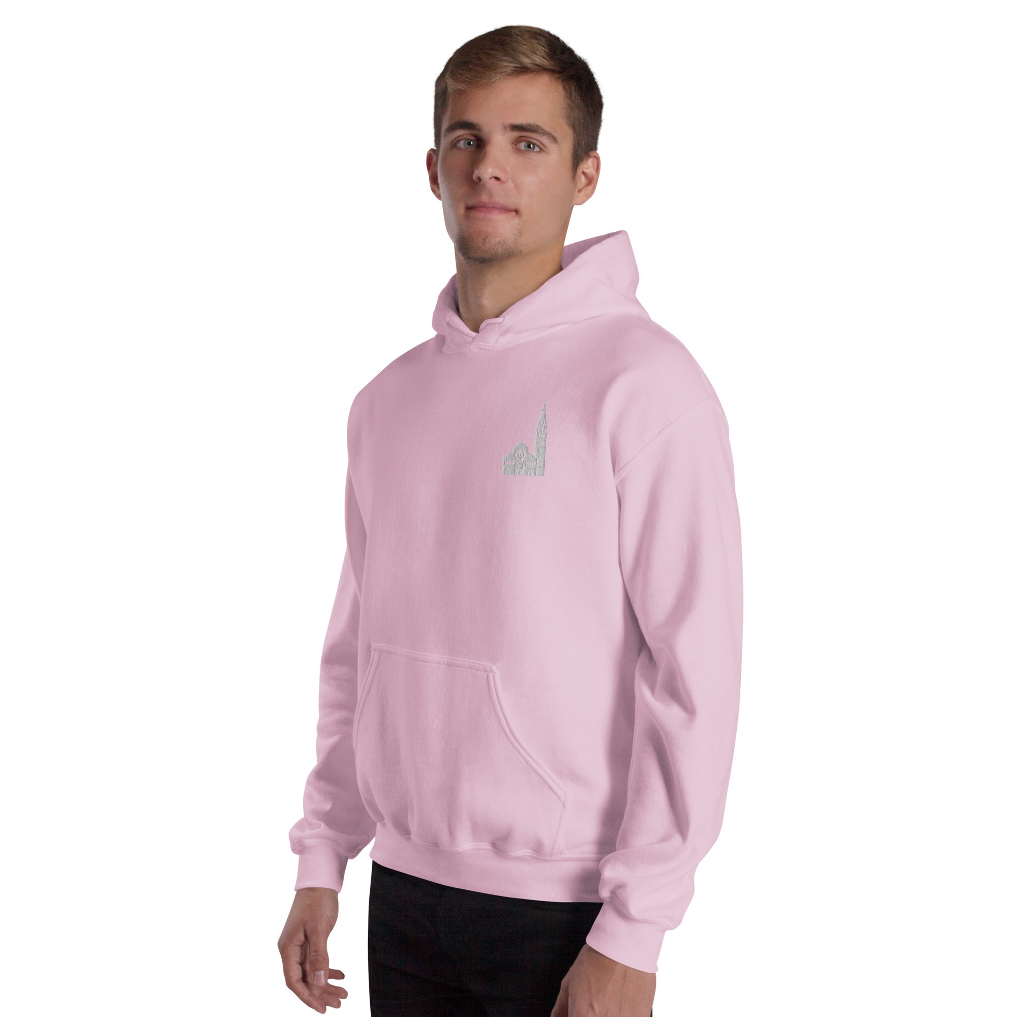 Felpa Ricamata Unisex – Morbida con Cappuccio e Tasca Frontale – Stile Streetwear – Ghirlandina Modena