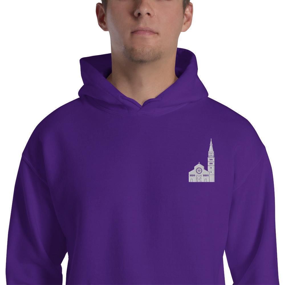 Felpa Ricamata Unisex – Morbida con Cappuccio e Tasca Frontale – Stile Streetwear – Ghirlandina Modena