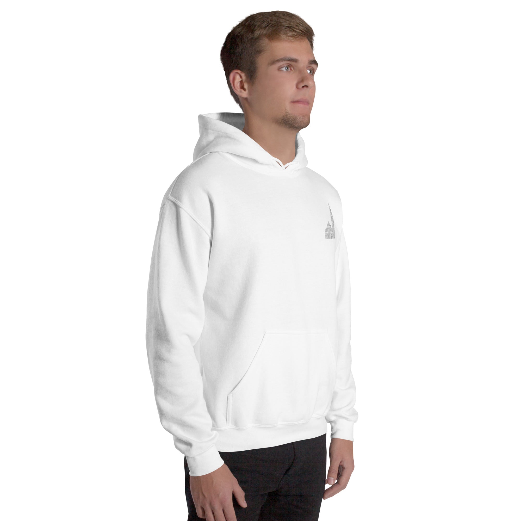 Felpa Ricamata Unisex – Morbida con Cappuccio e Tasca Frontale – Stile Streetwear – Ghirlandina Modena