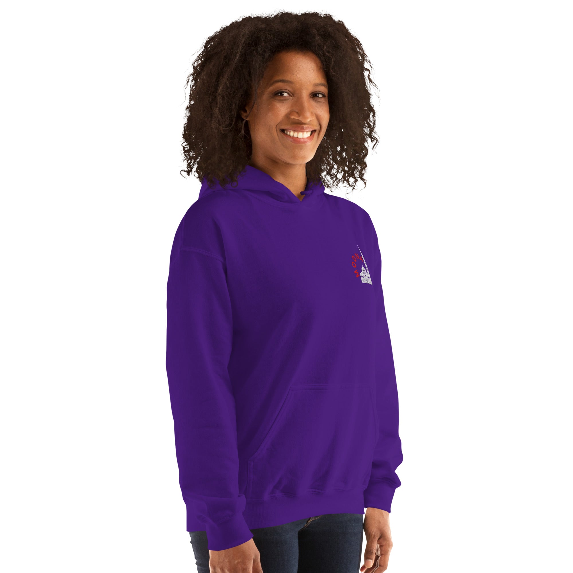 Felpa Ricamata Unisex – Morbida con Cappuccio e Tasca Frontale – Stile Streetwear – Ghirlandina Modna