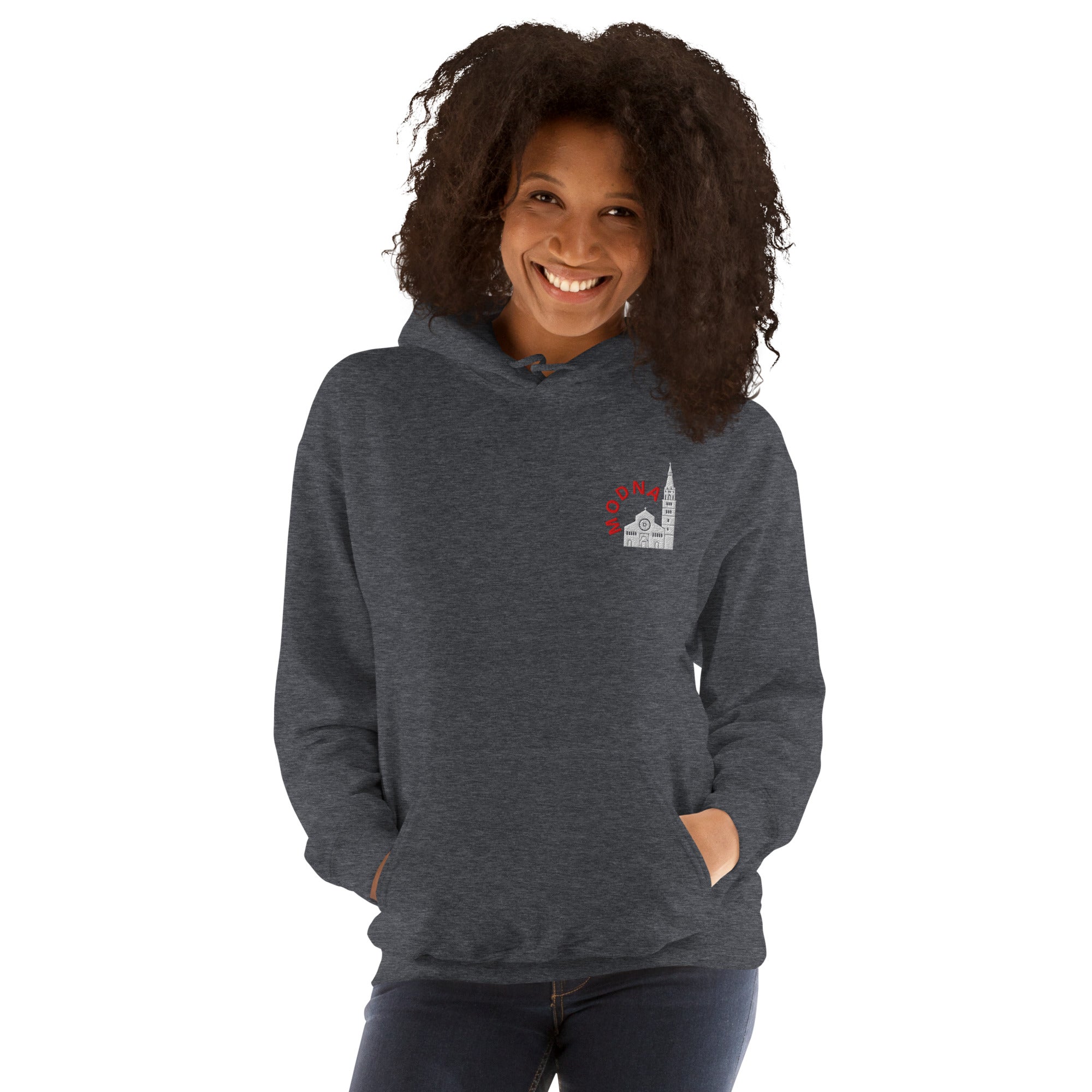 Felpa Ricamata Unisex – Morbida con Cappuccio e Tasca Frontale – Stile Streetwear – Ghirlandina Modna