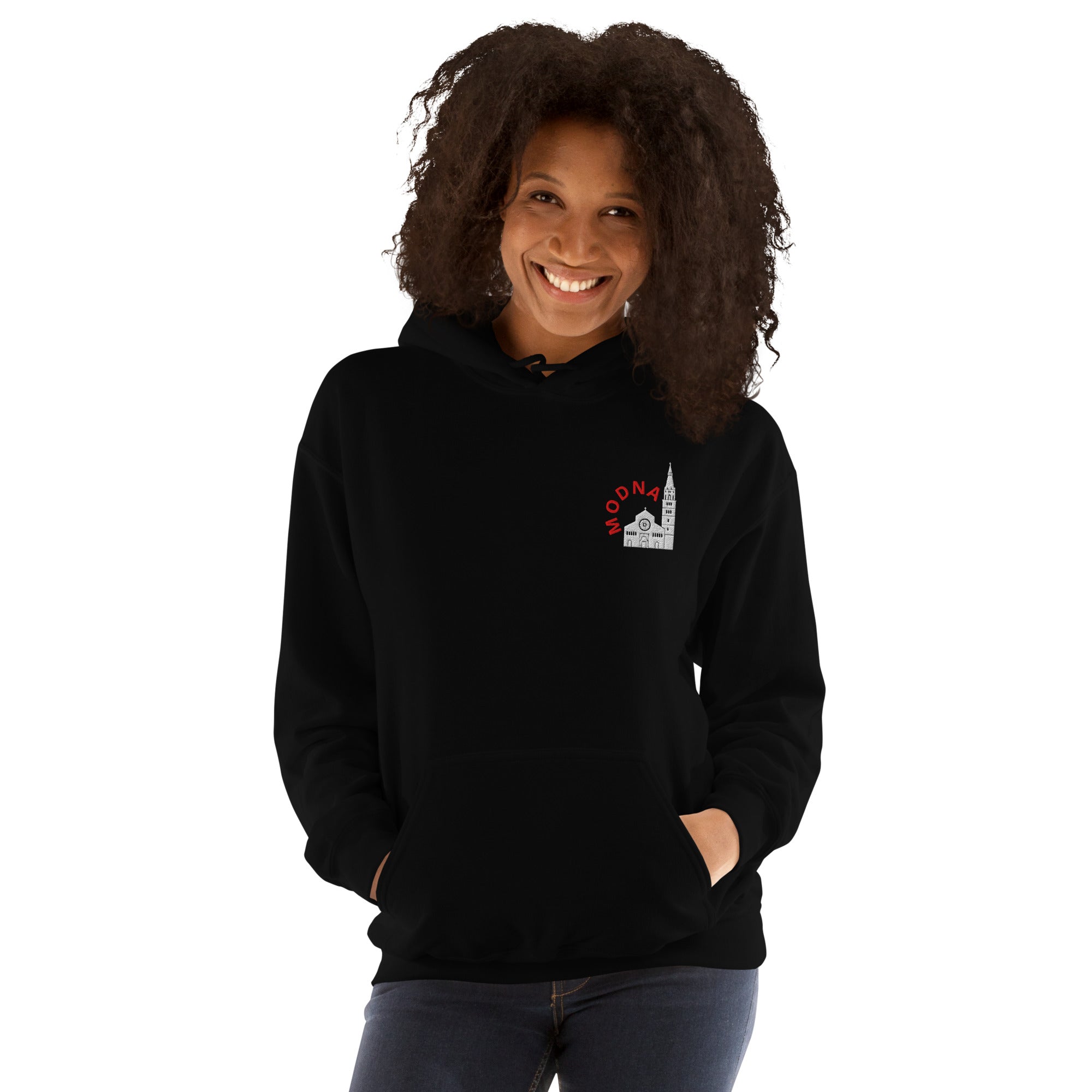Felpa Ricamata Unisex – Morbida con Cappuccio e Tasca Frontale – Stile Streetwear – Ghirlandina Modna