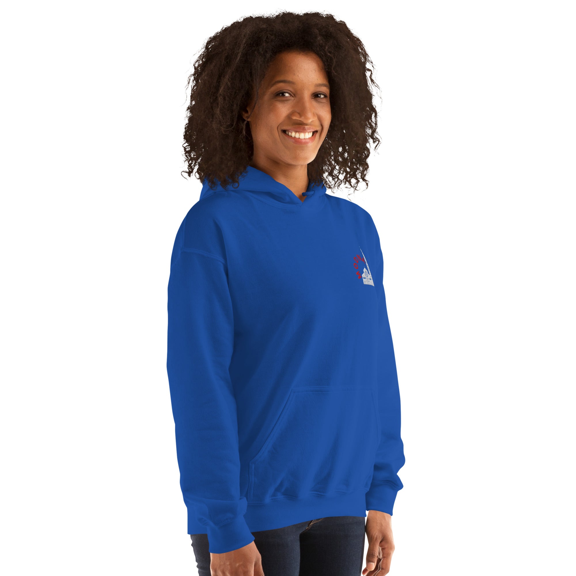 Felpa Ricamata Unisex – Morbida con Cappuccio e Tasca Frontale – Stile Streetwear – Ghirlandina Modna
