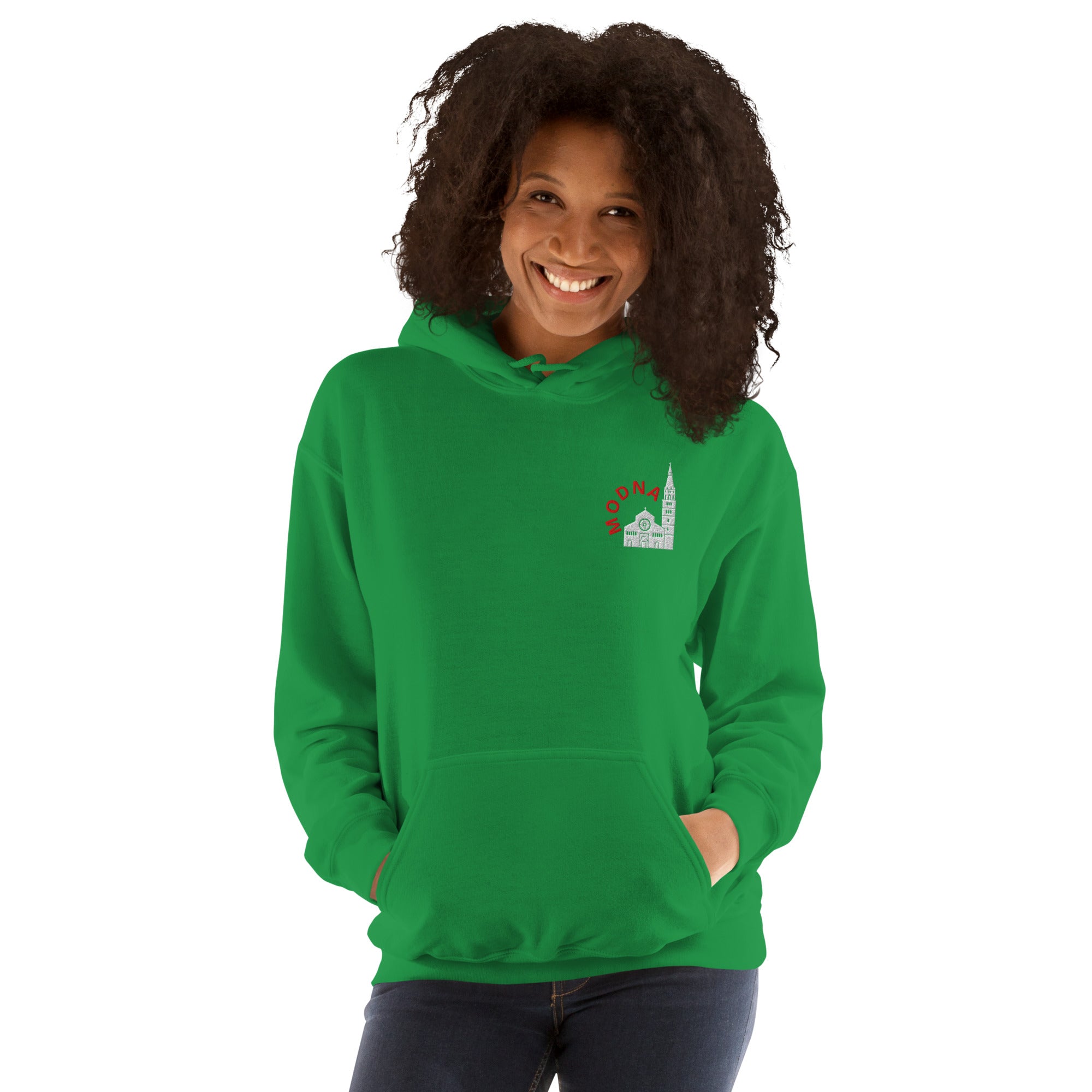 Felpa Ricamata Unisex – Morbida con Cappuccio e Tasca Frontale – Stile Streetwear – Ghirlandina Modna