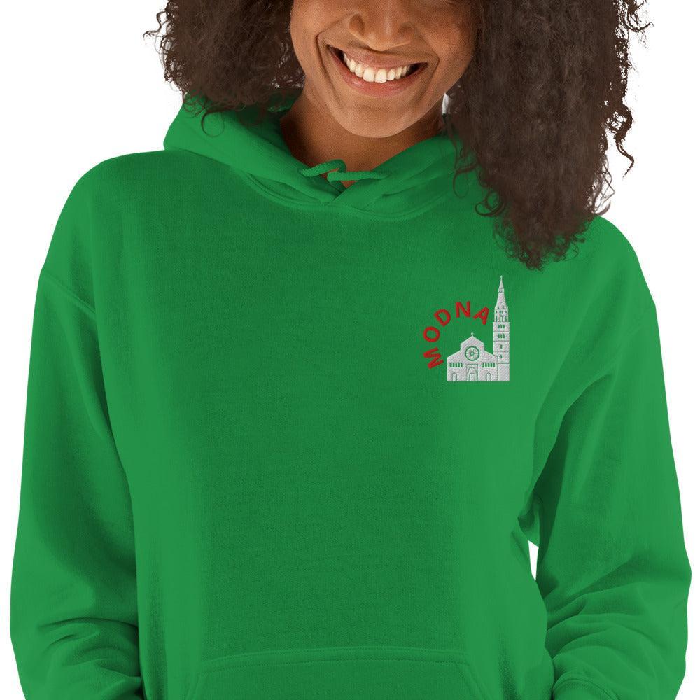 Felpa Ricamata Unisex – Morbida con Cappuccio e Tasca Frontale – Stile Streetwear – Ghirlandina Modna