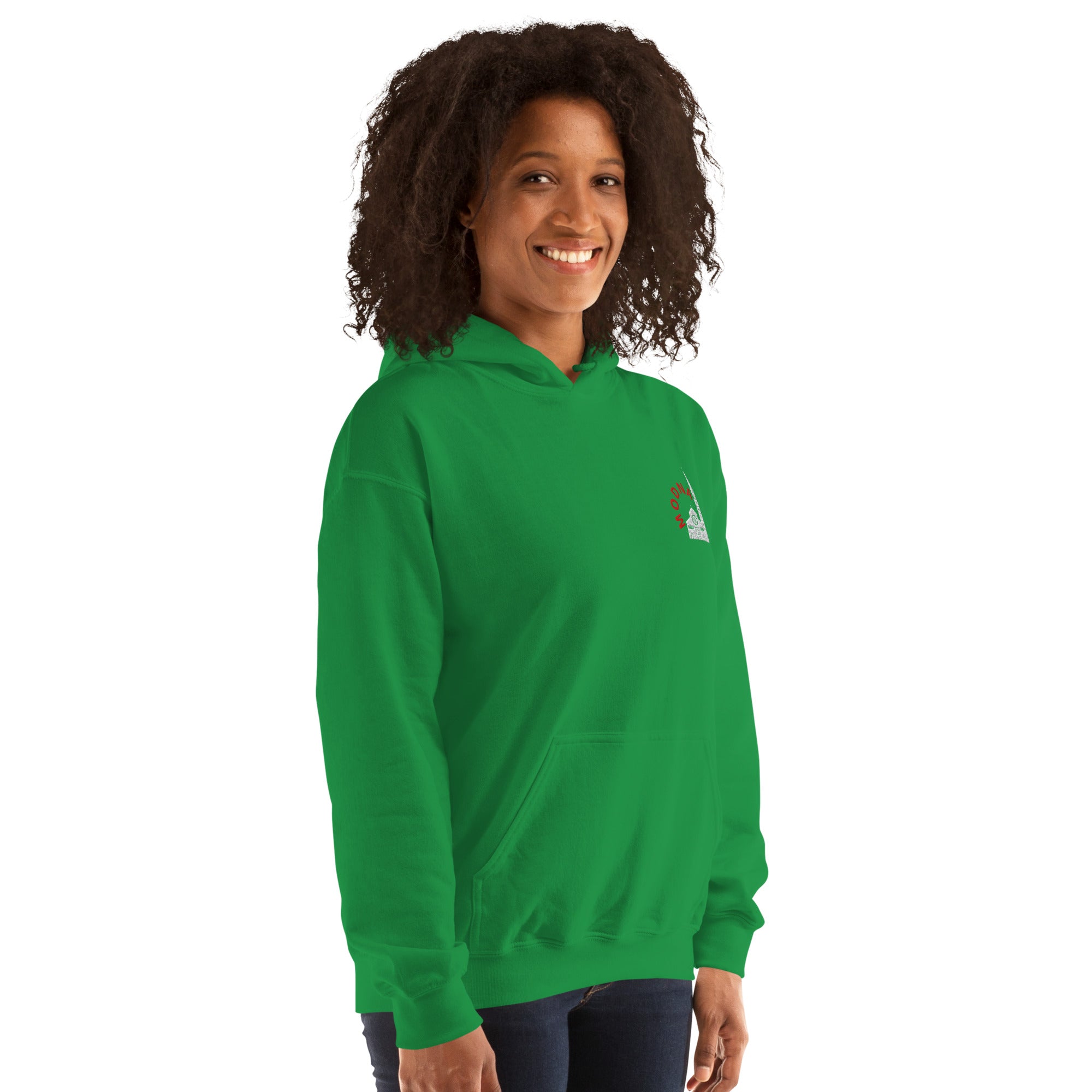 Felpa Ricamata Unisex – Morbida con Cappuccio e Tasca Frontale – Stile Streetwear – Ghirlandina Modna