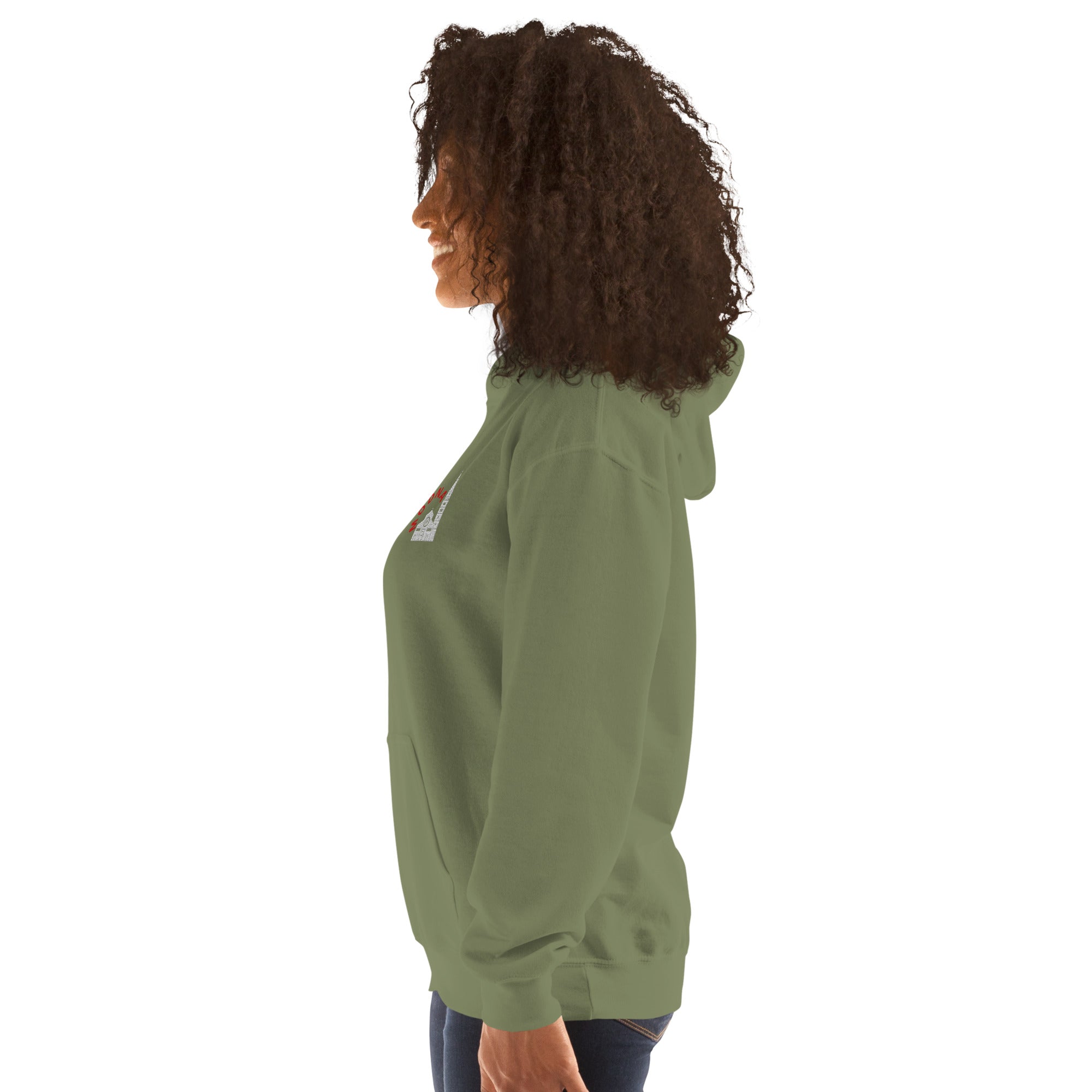 Felpa Ricamata Unisex – Morbida con Cappuccio e Tasca Frontale – Stile Streetwear – Ghirlandina Modna