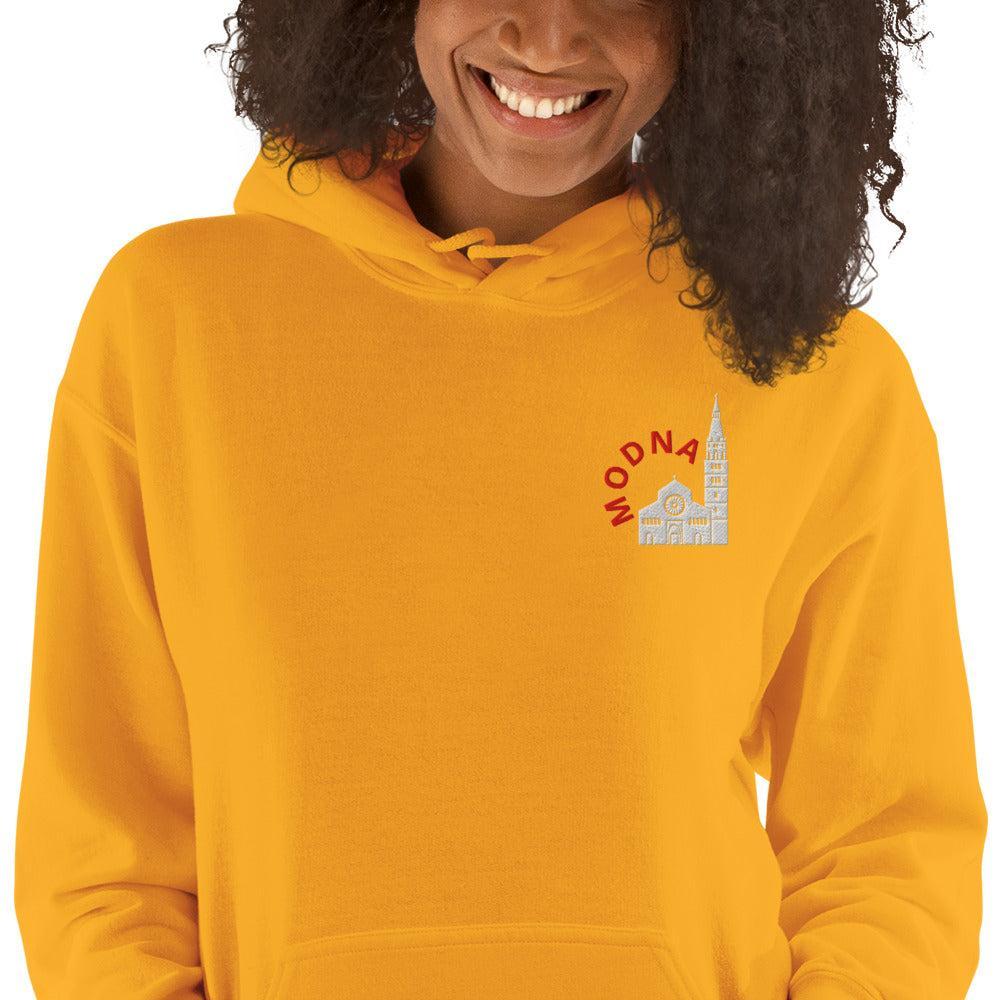 Felpa Ricamata Unisex – Morbida con Cappuccio e Tasca Frontale – Stile Streetwear – Ghirlandina Modna