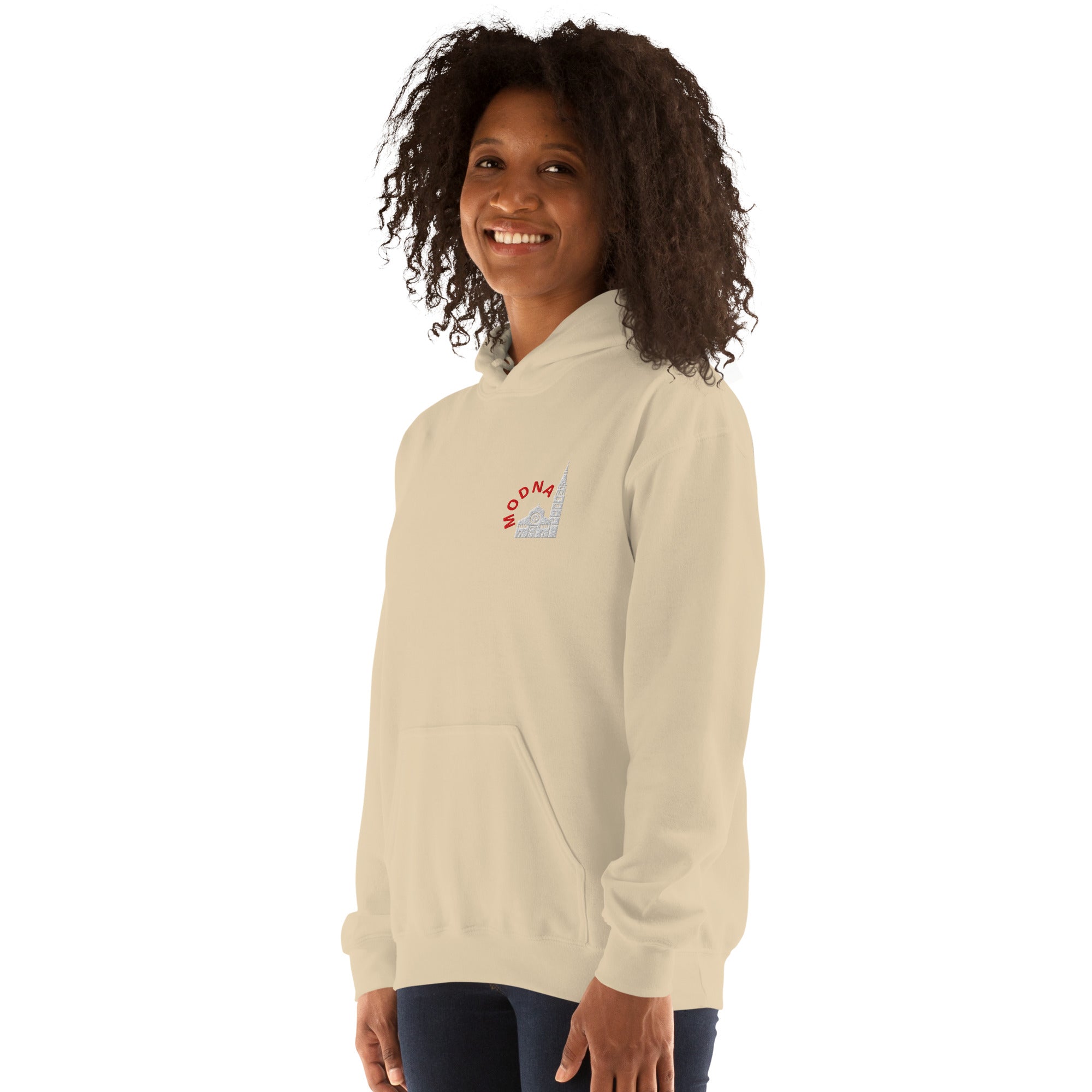 Felpa Ricamata Unisex – Morbida con Cappuccio e Tasca Frontale – Stile Streetwear – Ghirlandina Modna
