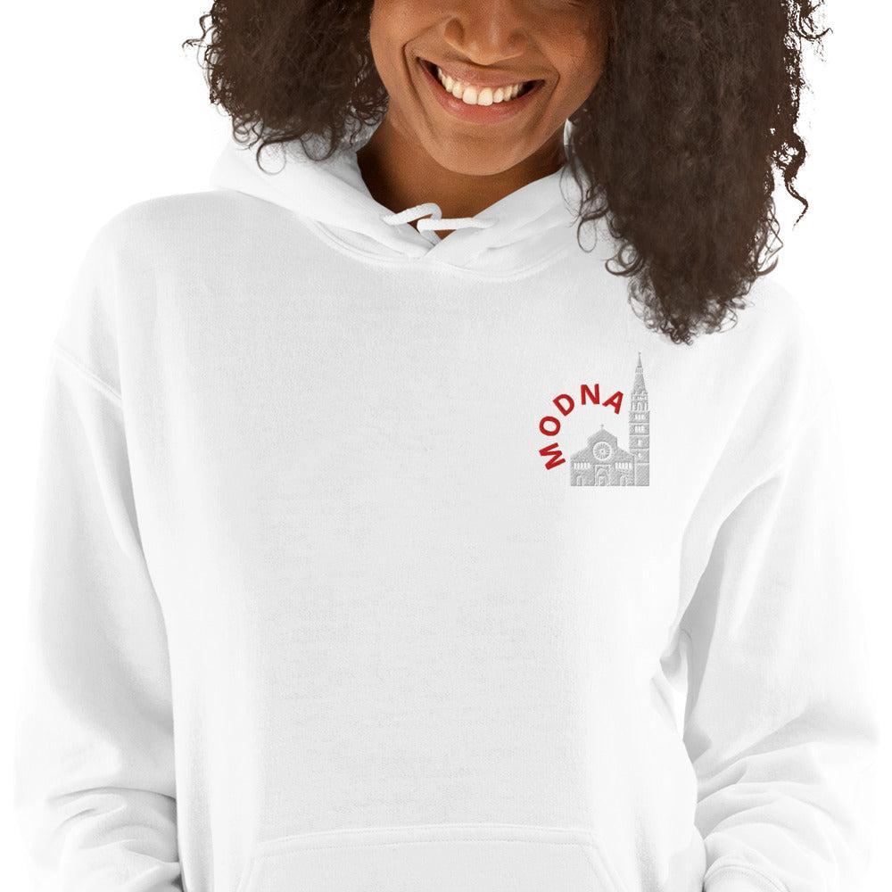Felpa Ricamata Unisex – Morbida con Cappuccio e Tasca Frontale – Stile Streetwear – Ghirlandina Modna