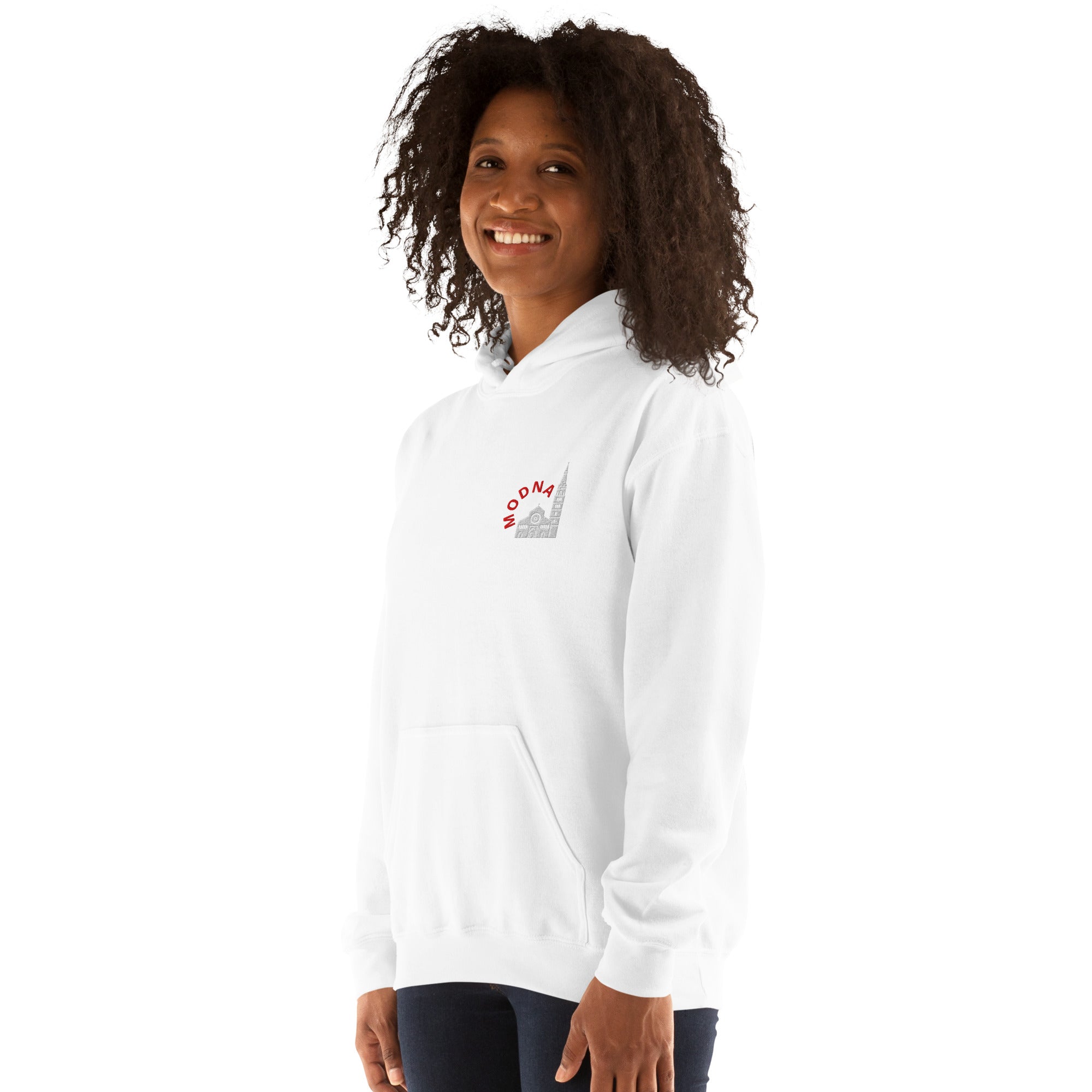 Felpa Ricamata Unisex – Morbida con Cappuccio e Tasca Frontale – Stile Streetwear – Ghirlandina Modna