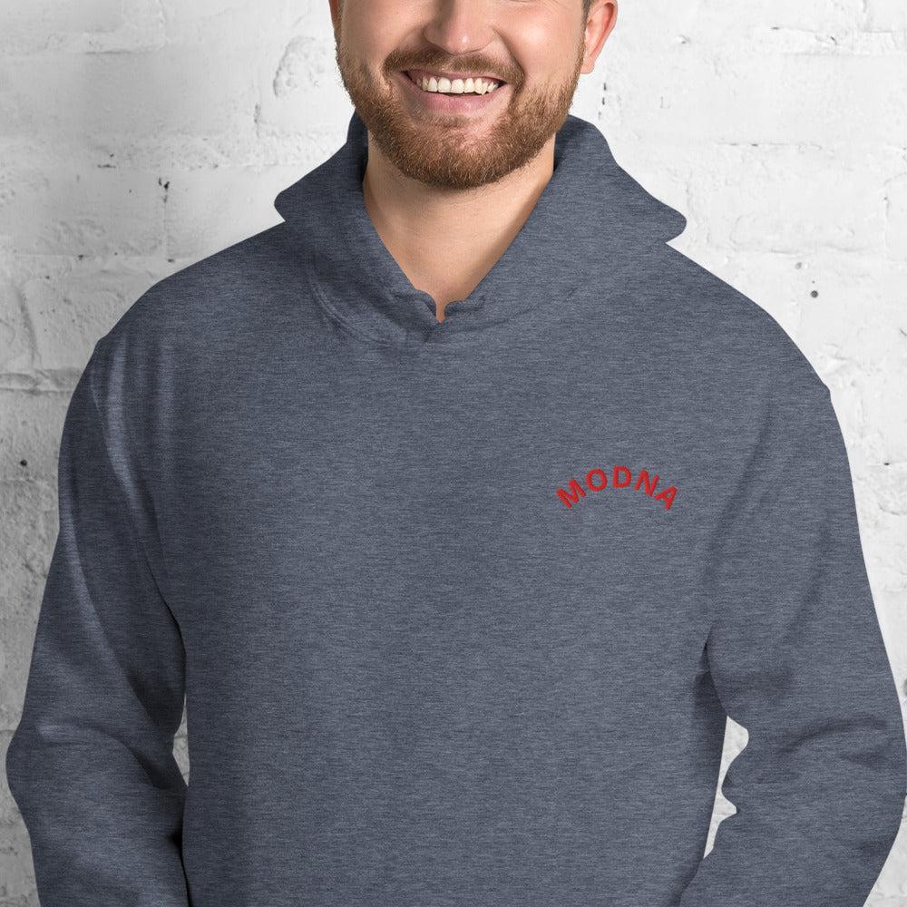 Felpa Ricamata Unisex – Morbida con Cappuccio e Tasca Frontale – Stile Streetwear – Modna