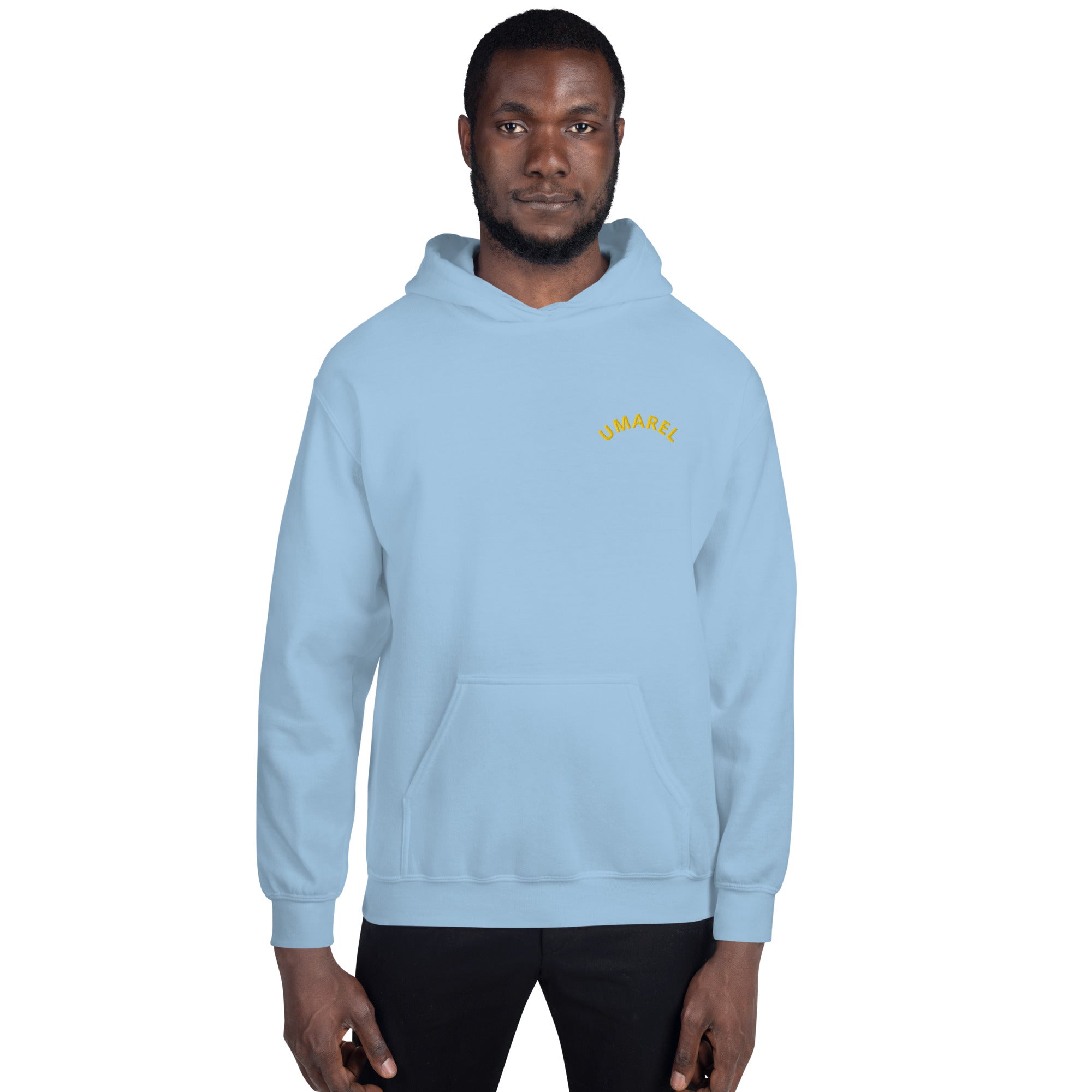 Felpa Ricamata Unisex – Morbida con Cappuccio e Tasca Frontale – Stile Streetwear – Umarel