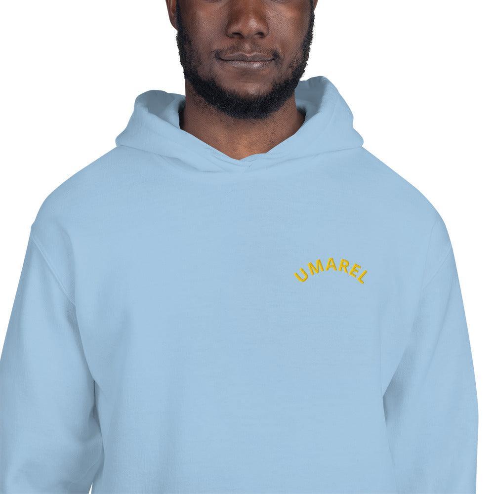 Felpa Ricamata Unisex – Morbida con Cappuccio e Tasca Frontale – Stile Streetwear – Umarel