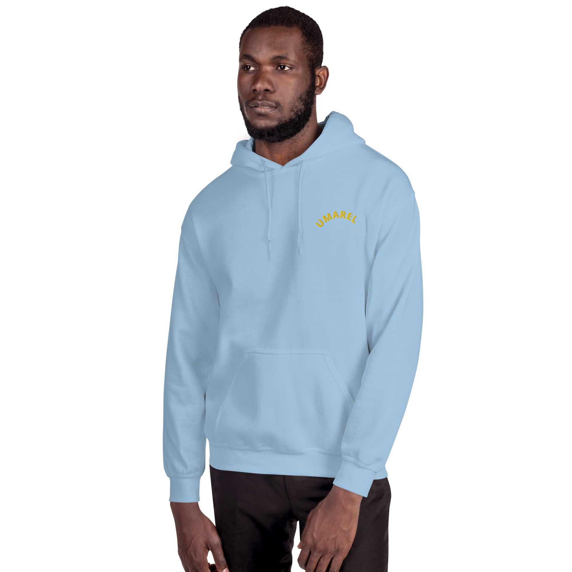 Felpa Ricamata Unisex – Morbida con Cappuccio e Tasca Frontale – Stile Streetwear – Umarel