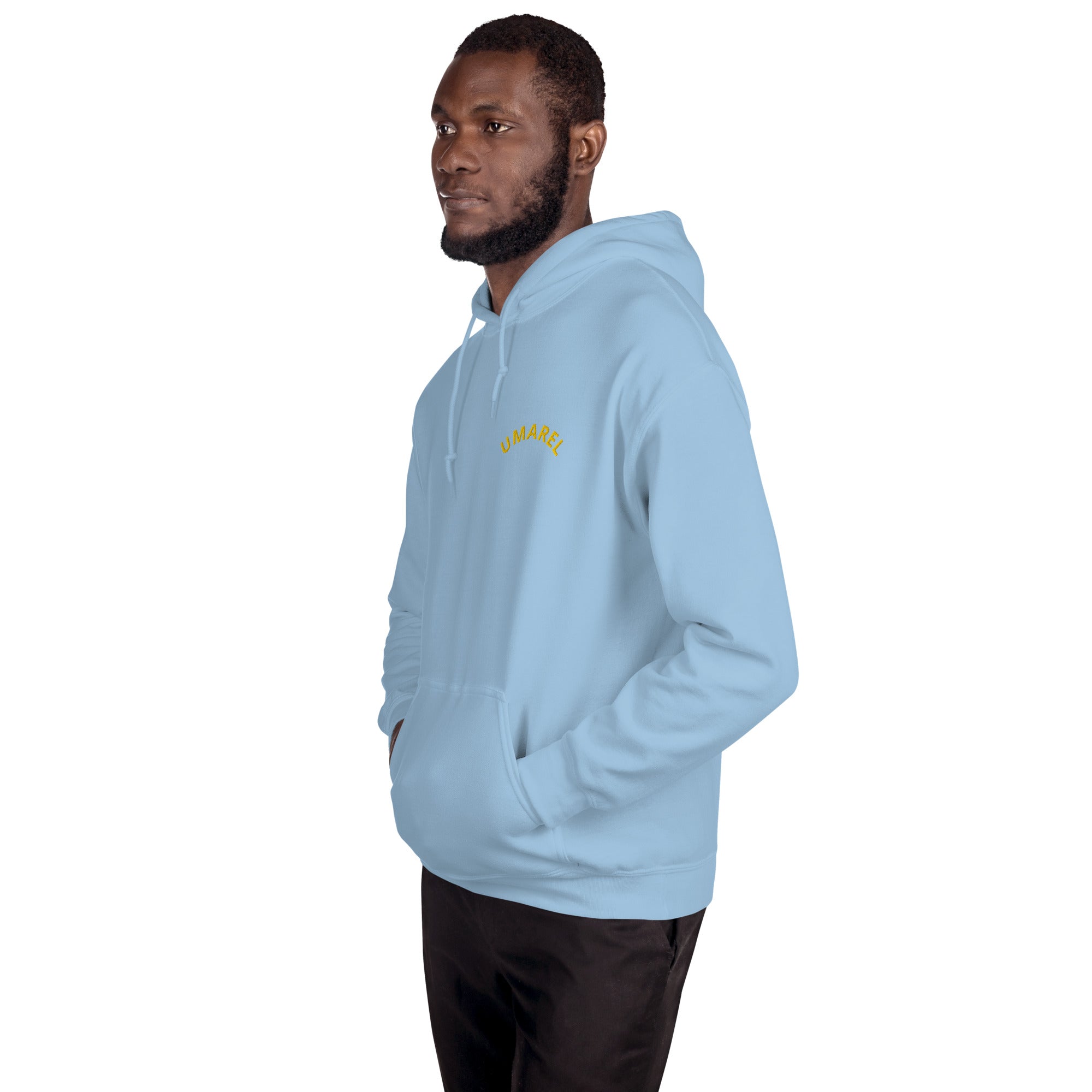 Felpa Ricamata Unisex – Morbida con Cappuccio e Tasca Frontale – Stile Streetwear – Umarel