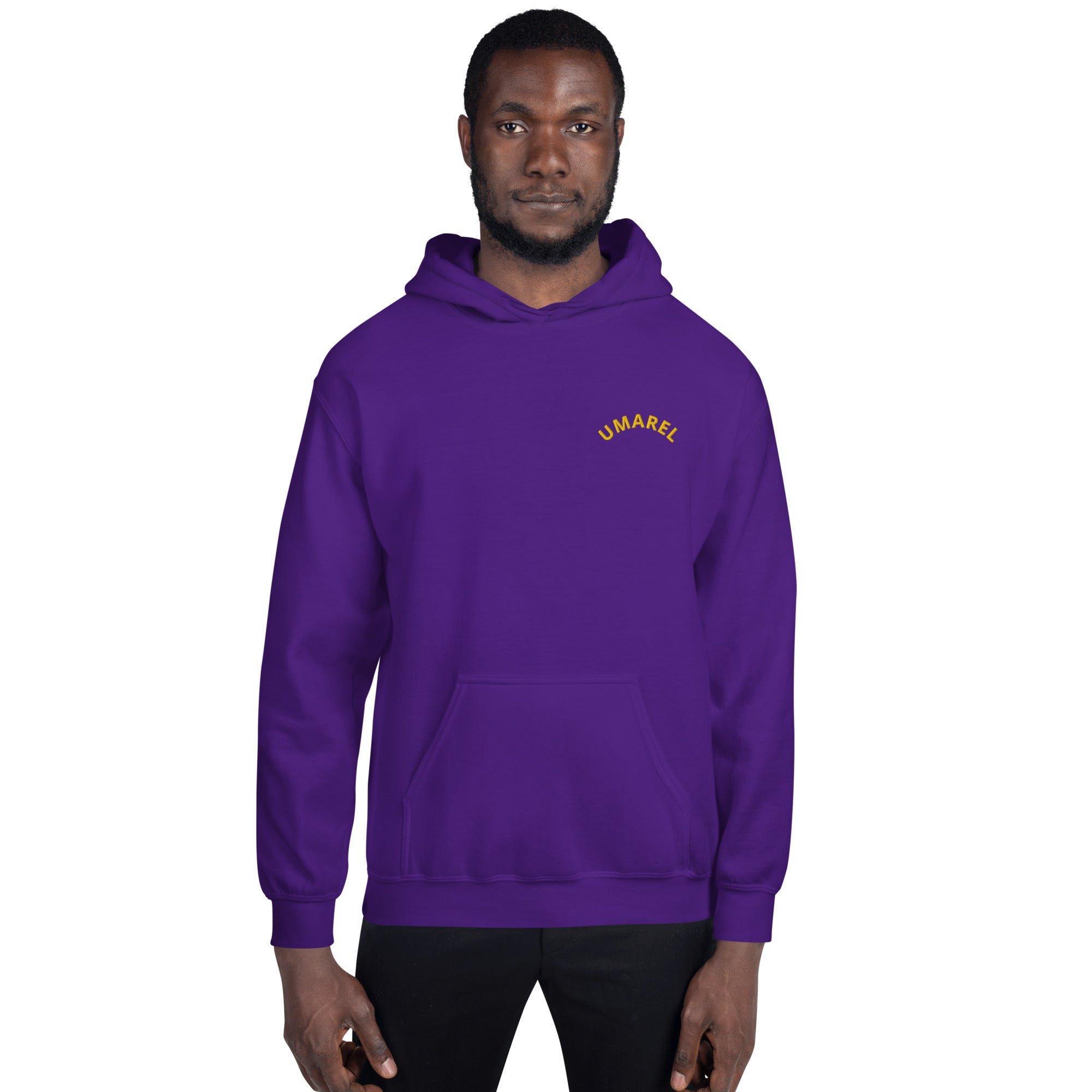 Felpa Ricamata Unisex – Morbida con Cappuccio e Tasca Frontale – Stile Streetwear – Umarel