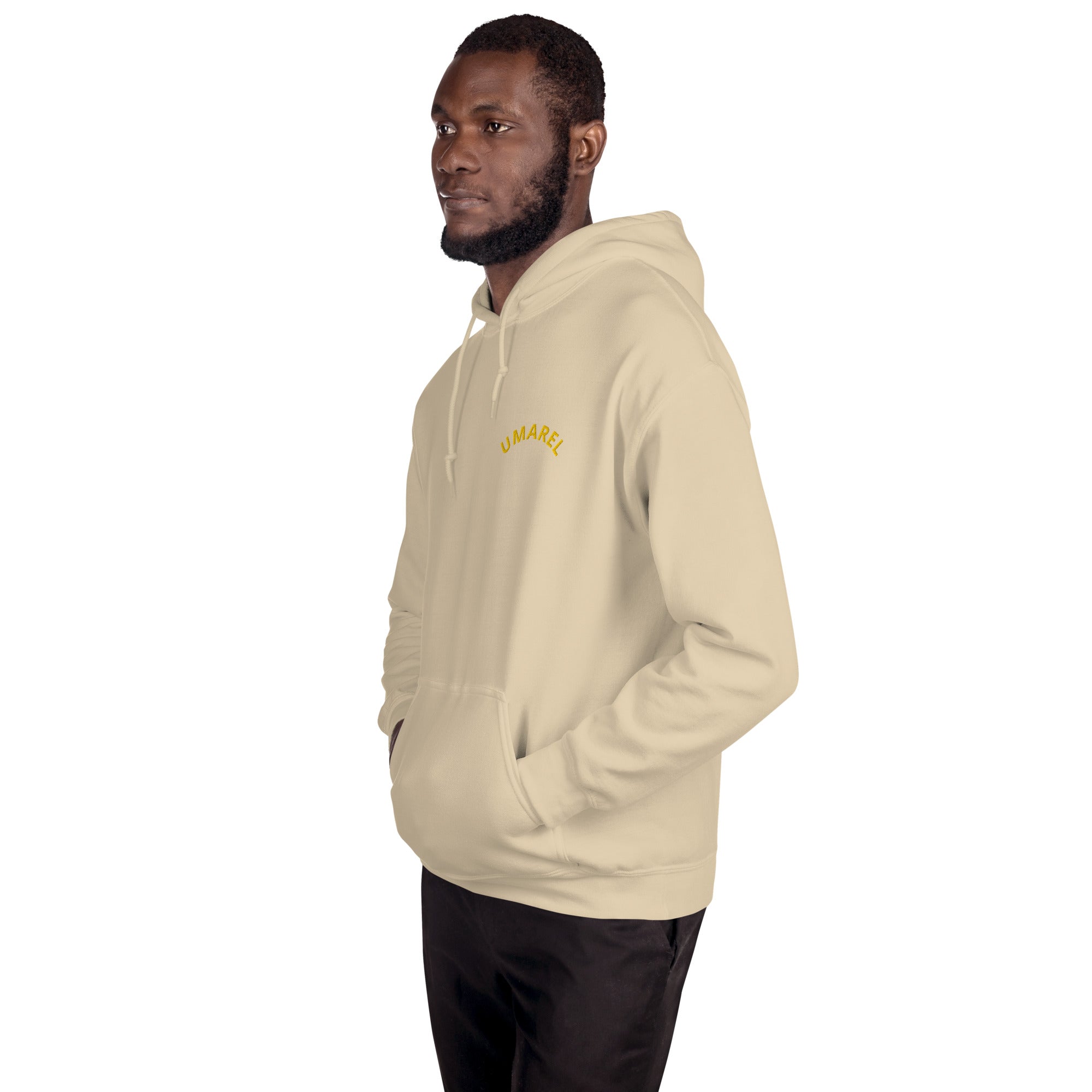 Felpa Ricamata Unisex – Morbida con Cappuccio e Tasca Frontale – Stile Streetwear – Umarel