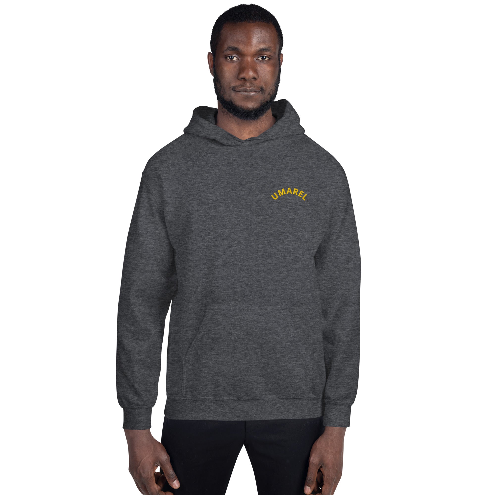 Felpa Ricamata Unisex – Morbida con Cappuccio e Tasca Frontale – Stile Streetwear – Umarel