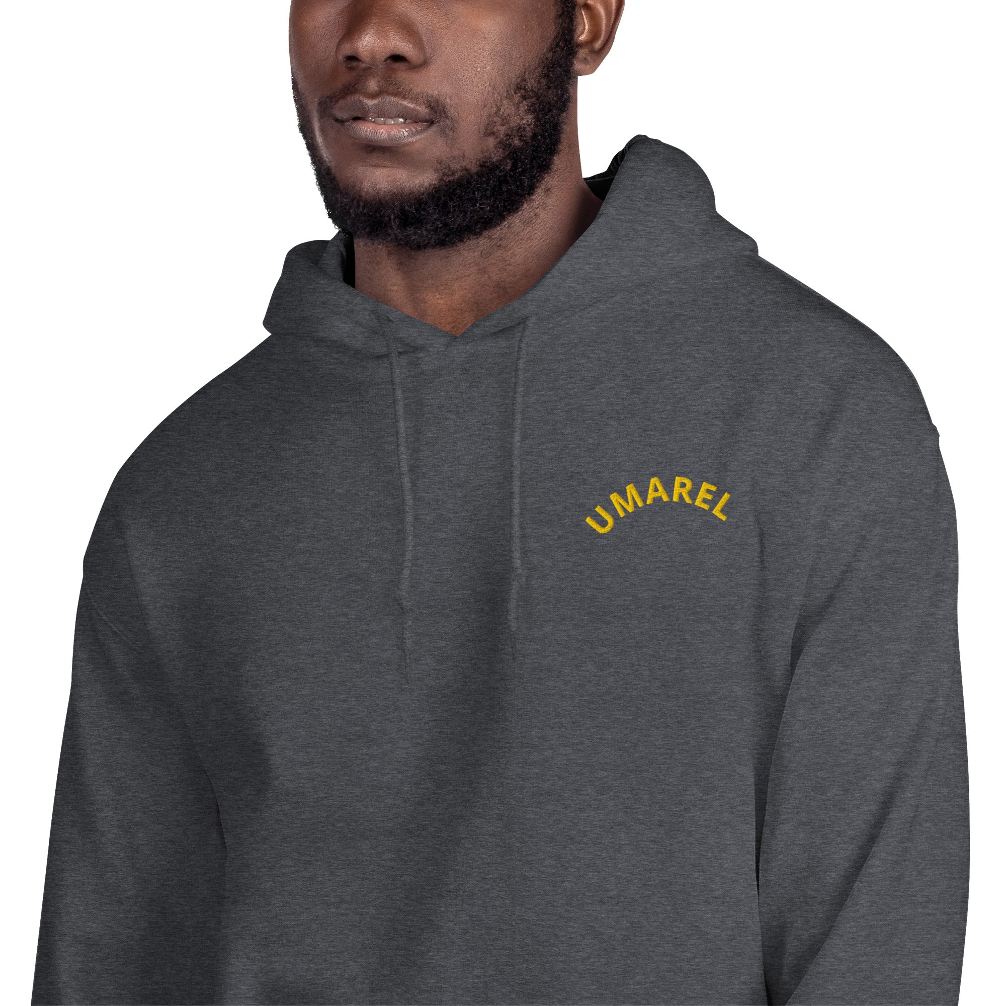 Felpa Ricamata Unisex – Morbida con Cappuccio e Tasca Frontale – Stile Streetwear – Umarel