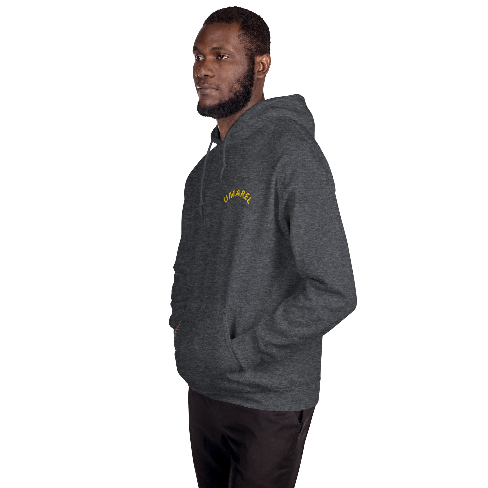 Felpa Ricamata Unisex – Morbida con Cappuccio e Tasca Frontale – Stile Streetwear – Umarel