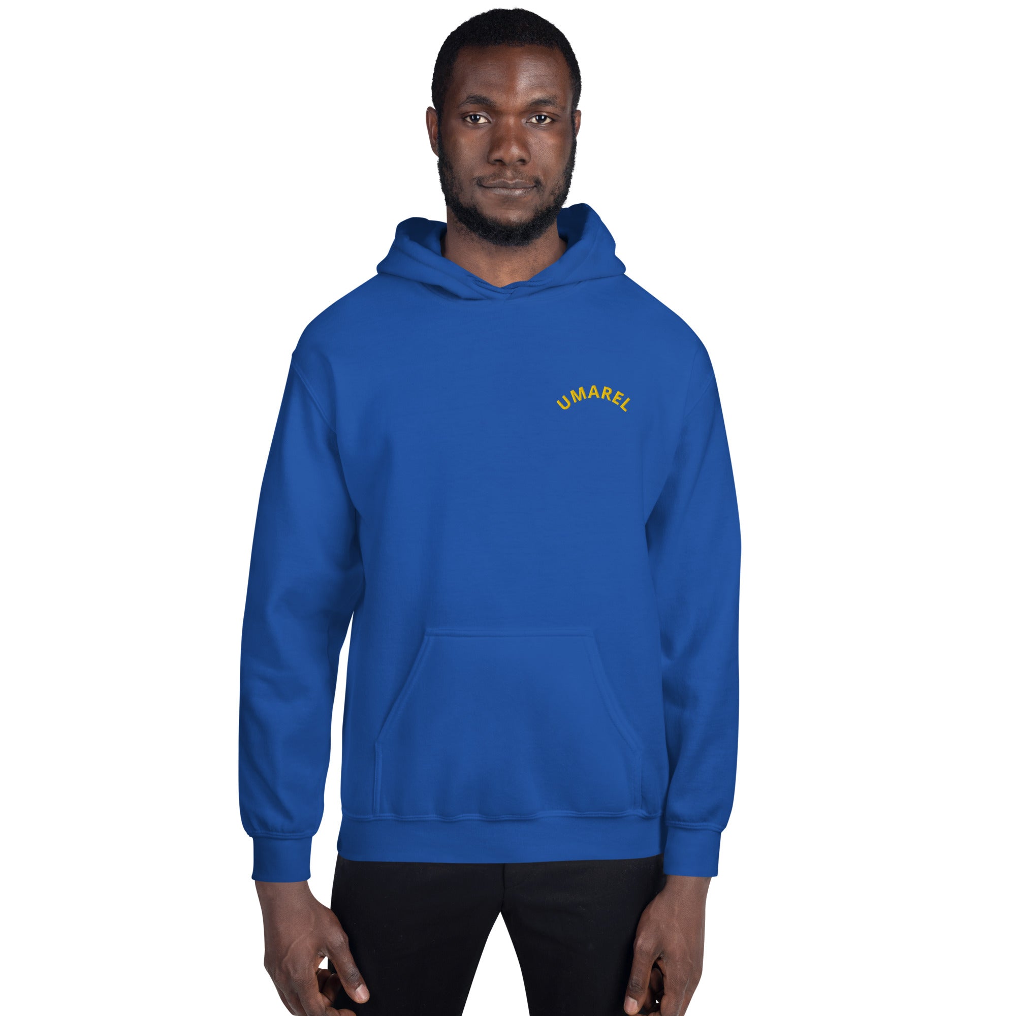 Felpa Ricamata Unisex – Morbida con Cappuccio e Tasca Frontale – Stile Streetwear – Umarel