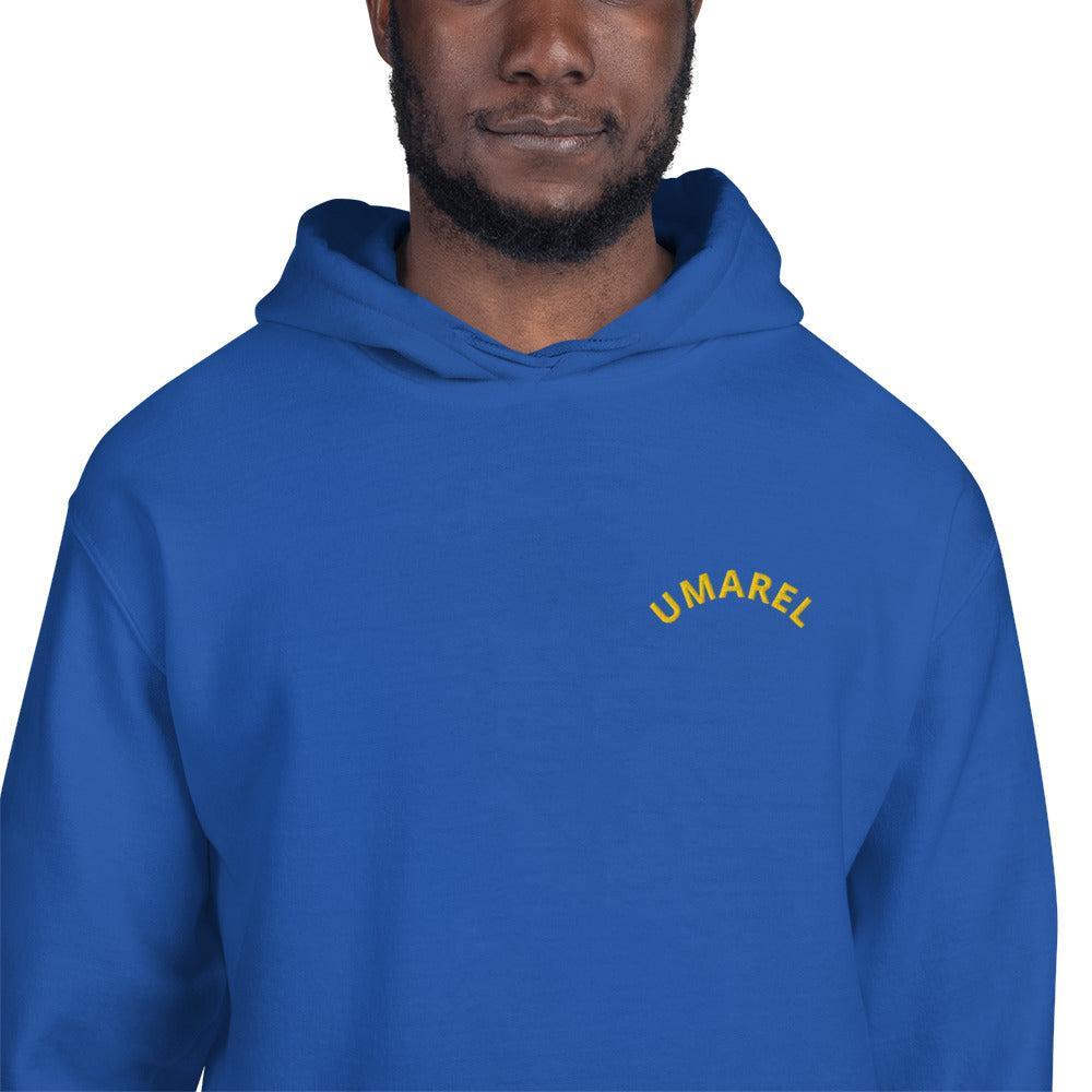 Felpa Ricamata Unisex – Morbida con Cappuccio e Tasca Frontale – Stile Streetwear – Umarel