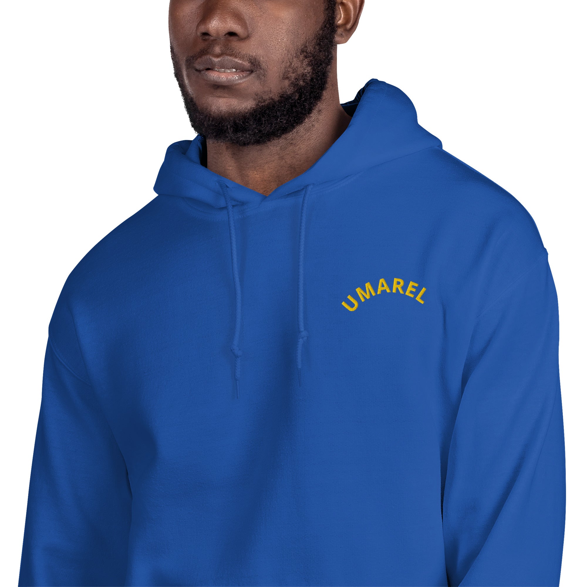 Felpa Ricamata Unisex – Morbida con Cappuccio e Tasca Frontale – Stile Streetwear – Umarel